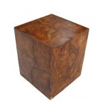 Side Table Teak Slice Box