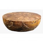 Oval Coffee Table Teak Chunk