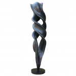 Wood Sculpture On Base