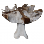 Round Teak Root Dining Table