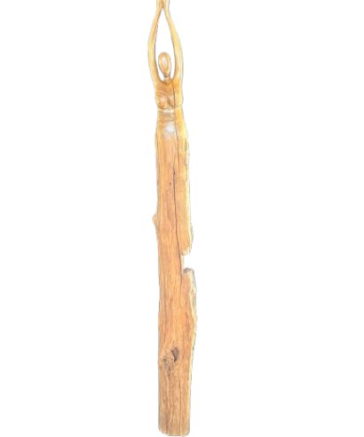Wood Sculpture on Stand