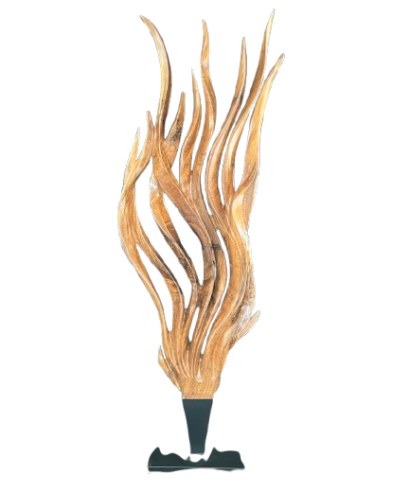Wood Sculpture on Stand