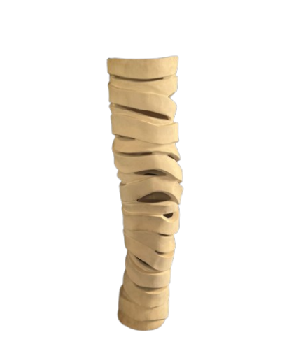 Spiral Ribbon Wooden Lantern